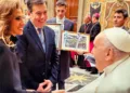 El Gobernador Zamora y la Senadora Ledesma Abdala se reúnen con el Papa Francisco previo al encuentro con Milei