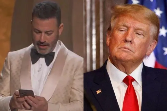 Jimmy Kimmel da una respuesta en directo a las críticas de Donald Trump sobre su papel como presentador de los Oscar.