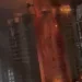 Impresionante incendio arrasa con edificio en construcción en Recife, Brasil