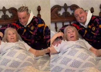 El Polaco sorprende a la madre de Fernando Burlando.